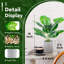 Ensemble de 2 fausses plantes en pot artificielles pour bureau-1318144059