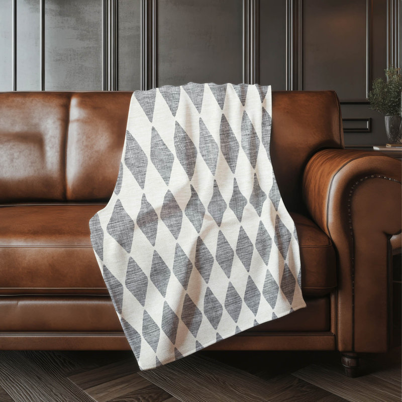 Jeté en sherpa Addison ASB578, Gris