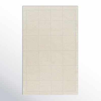 Mallory Hand-Woven Pearl Geometric Rug
