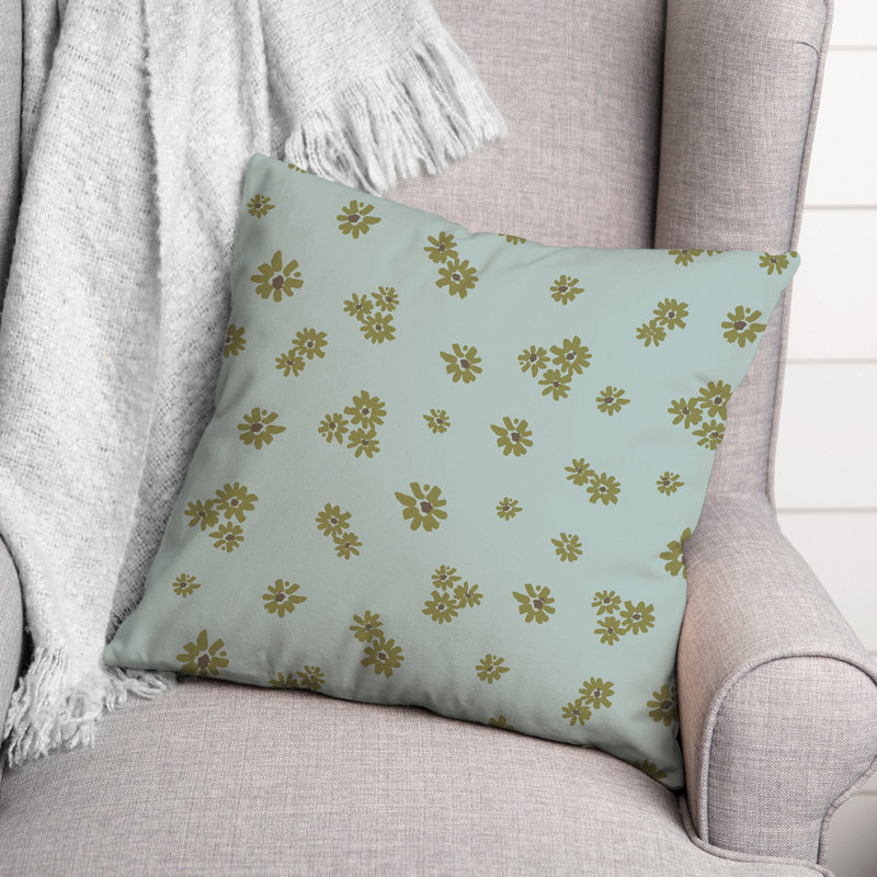Coussin Floral, Vert