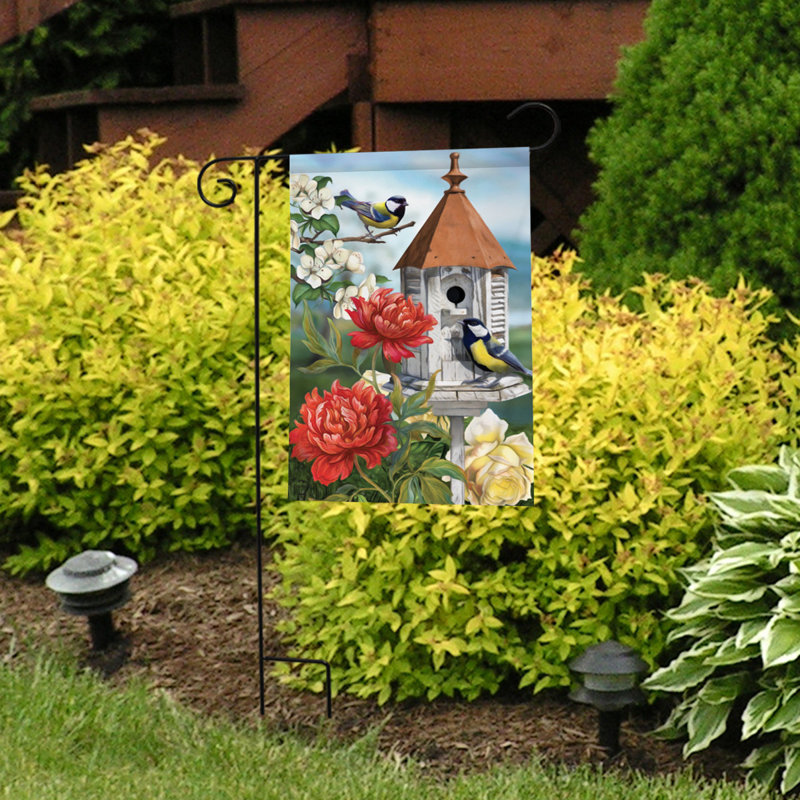 Drapeau du jardin «Vol des colibris»