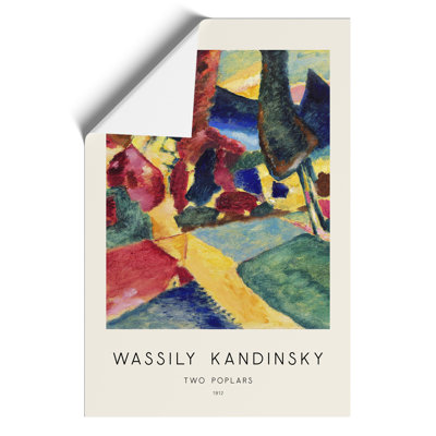 Landscape With Two Poplars by Wassily Kandinsky - No Frame Painting