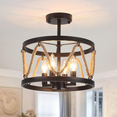 4 - Light Matte Black Pendant