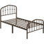 Metal Bed with Arched Headboard and Footboard-903604193-932308567