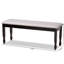Polyester Blend Upholstered Bench-994576454-994576455