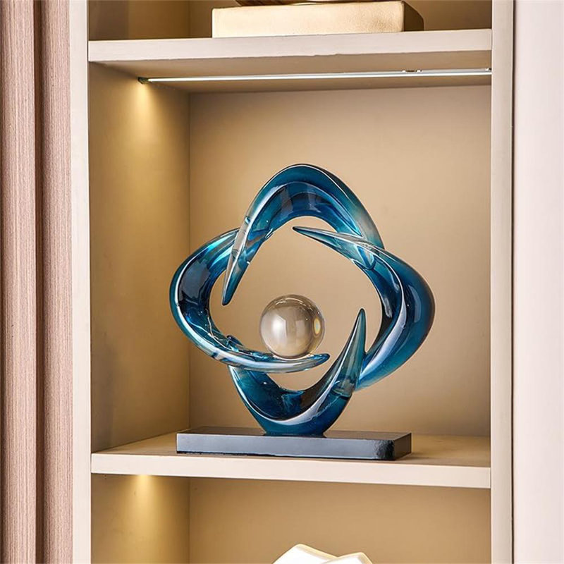 Abstract Art Sculpture, Blue