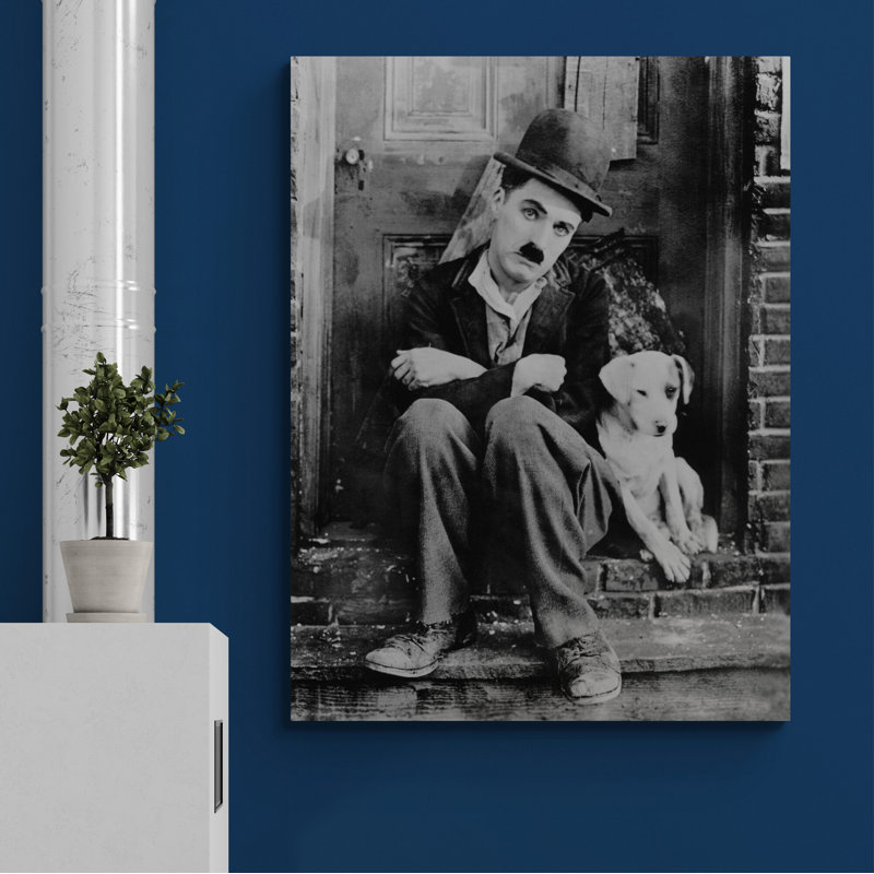Charlie Chaplin a Dog's Life Move - Wrapped Canvas Art Prints on Canvas, 61cm H x 41cm W