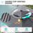 11' X 11' Patio Solar Led Lights Cantilever Umbrella, Counterweights Base Included-171138246
