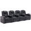 Mealey Broadway 4 Seater Electric Recliner Cinema Sofa with Tray-1953870941