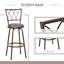 Destrey Swivel Counter Stool with Metal Frame