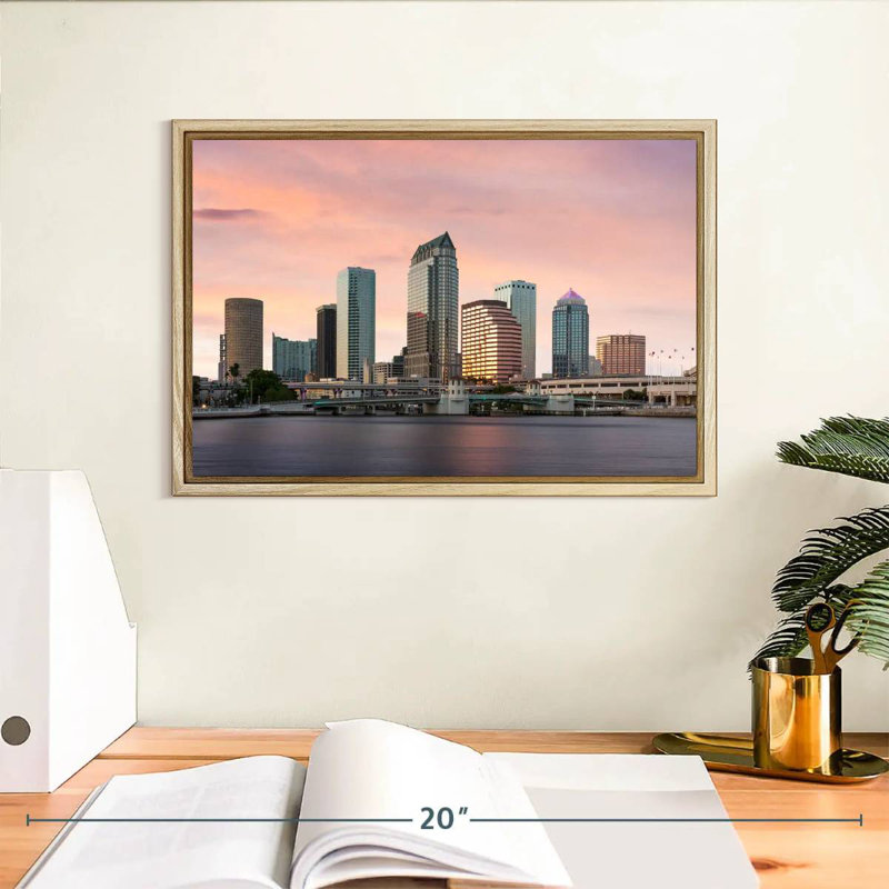 Tampa Bay, Cadre flottant en bois naturel, 13 po x 9 po