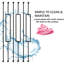 Ensemble de balustres 44 "x 0,5" x 0,5 "avec des chaussures pivotantes (ensemble de 10)