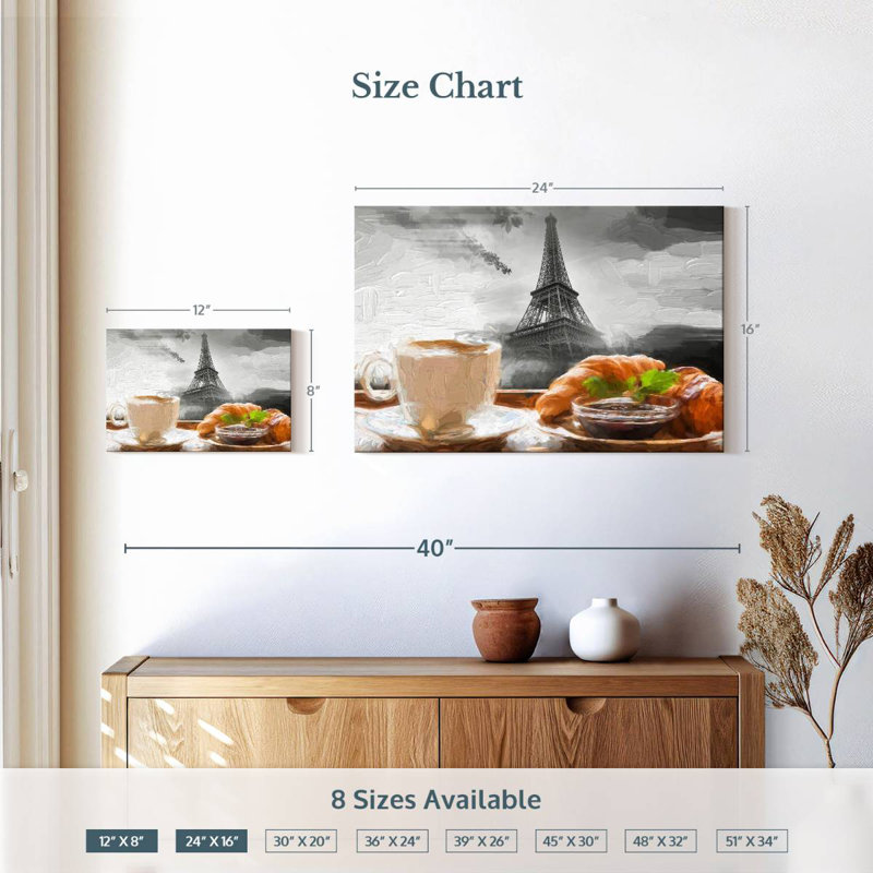 Yarlin Paris Cafe, 16" H x 24" W