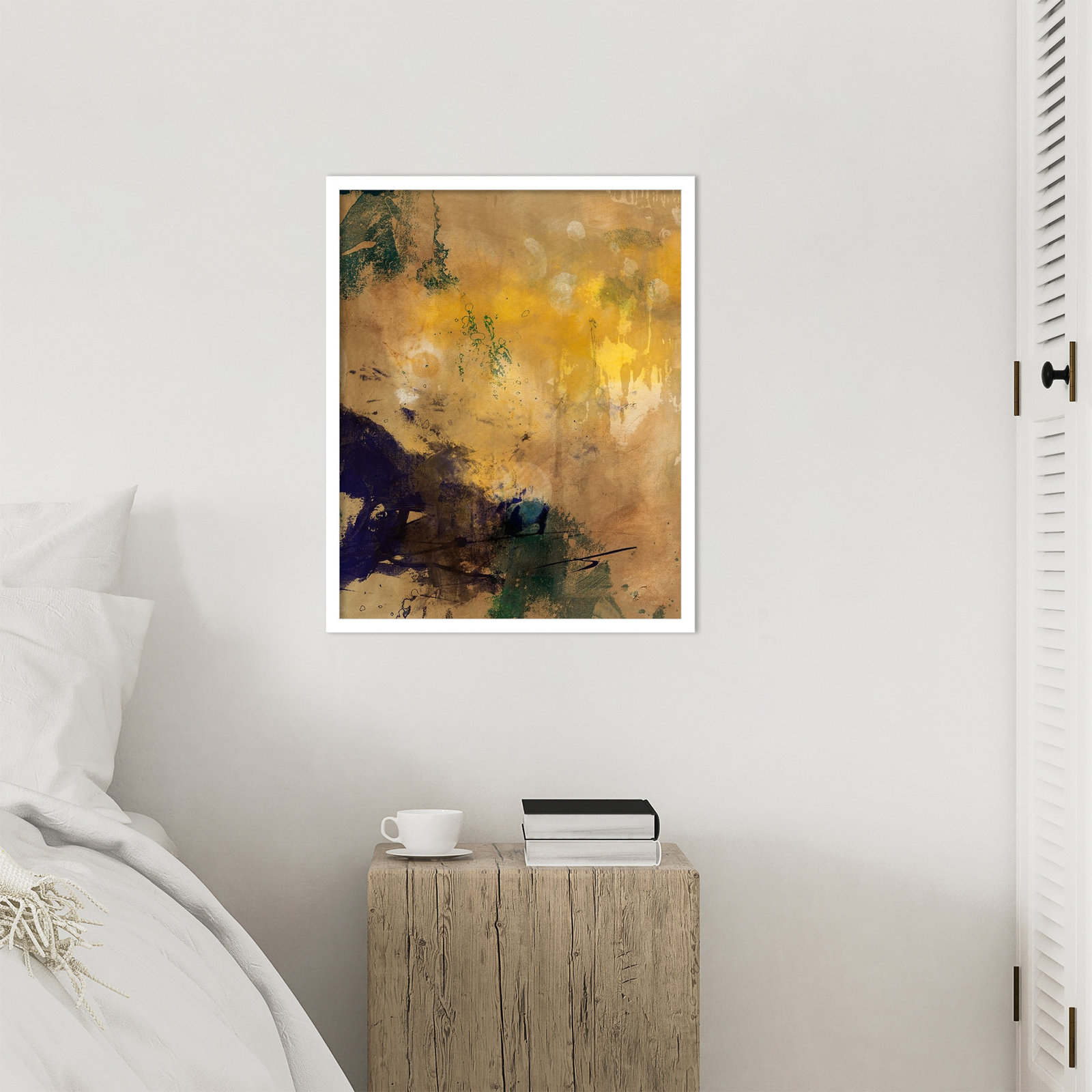 Flagler "Amber Haze II" Print, 25" H x 21" W, White