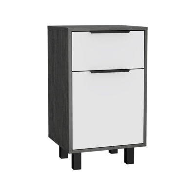 Geani 41cm W Manufactured Wood Bedside Table