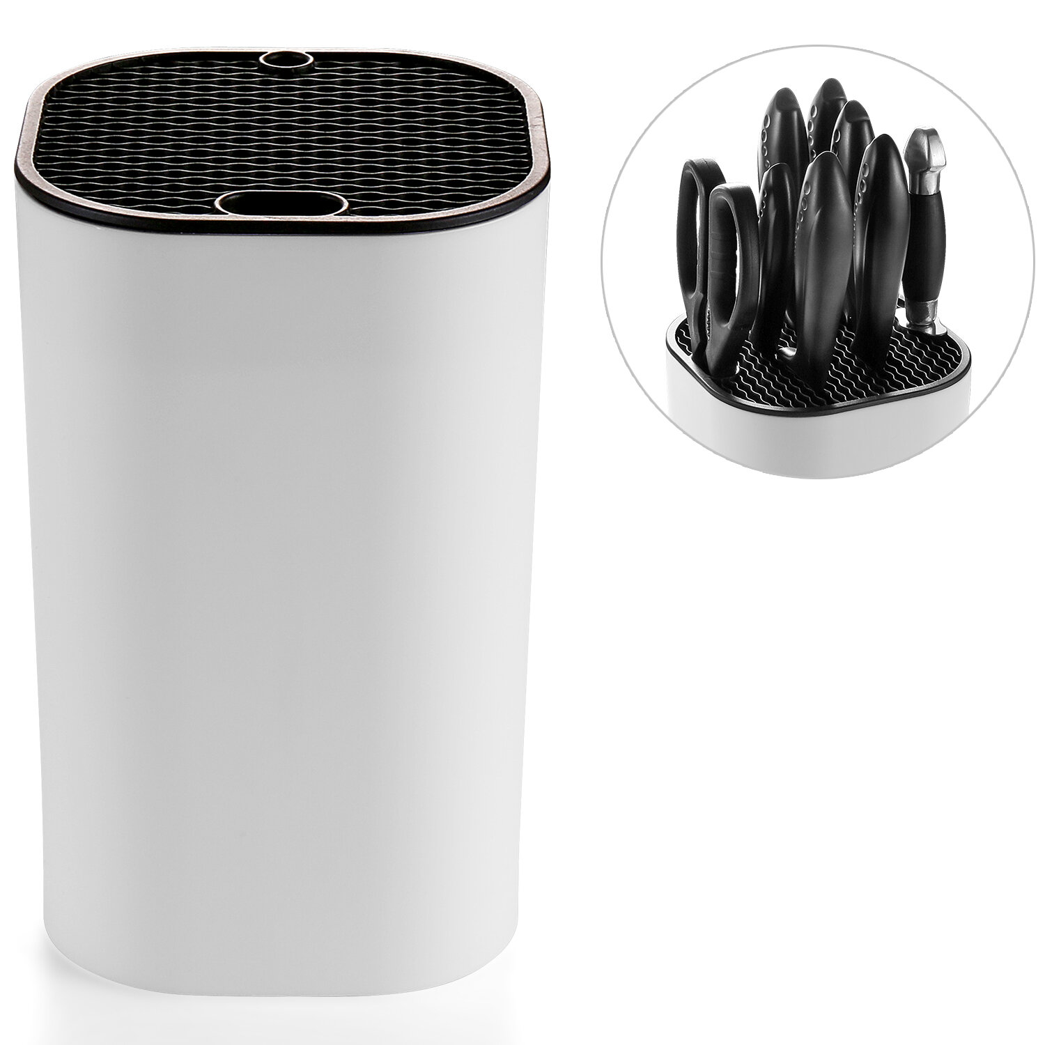 Universal Knife Storage Stand, Knife Block Holder Without Knives, Space  Saver Knife Organizer Slot To Protect Blades Detachable For Easy  Cleaning(blac