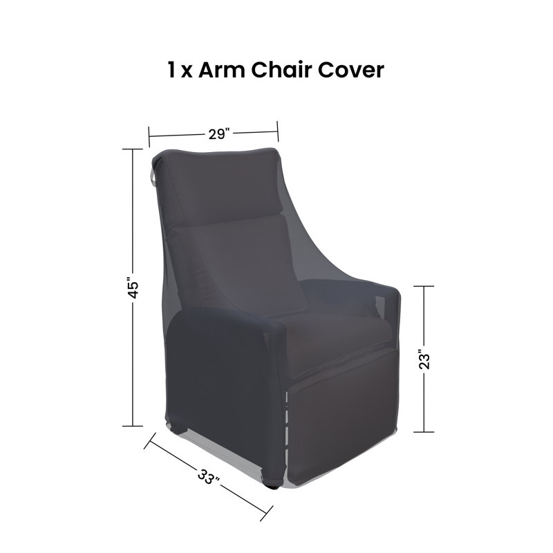 Fionola 28" Wide Recliner Chair Patio Cover