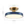 Anele 1-Light 40cm Minimalist Round Dimmable LED Semi Flush Mount