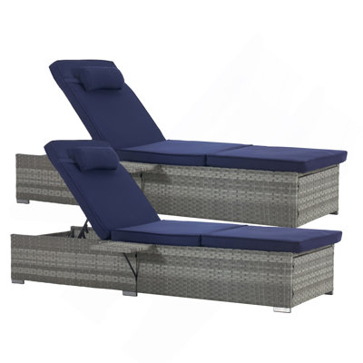 Outdoor Sofa Pe Rattan Furniture Deck Chair Rattan