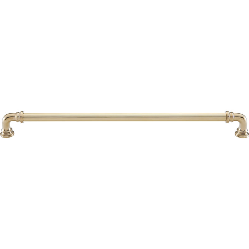 Ronan 12" Center to Center Pull, Unlacquered Brass