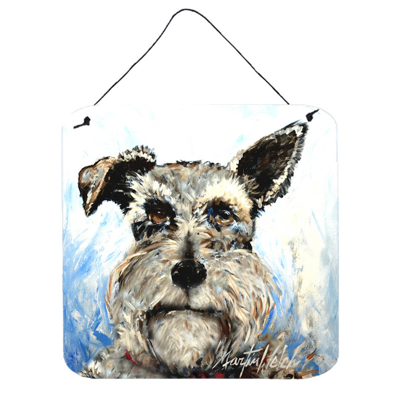 Décoration murale airblown schnauzer