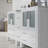 Mance 72.125 " W Freestanding Standard Double Vanity Bathroom Vanity With Ceramic Top with Mirror-24551133