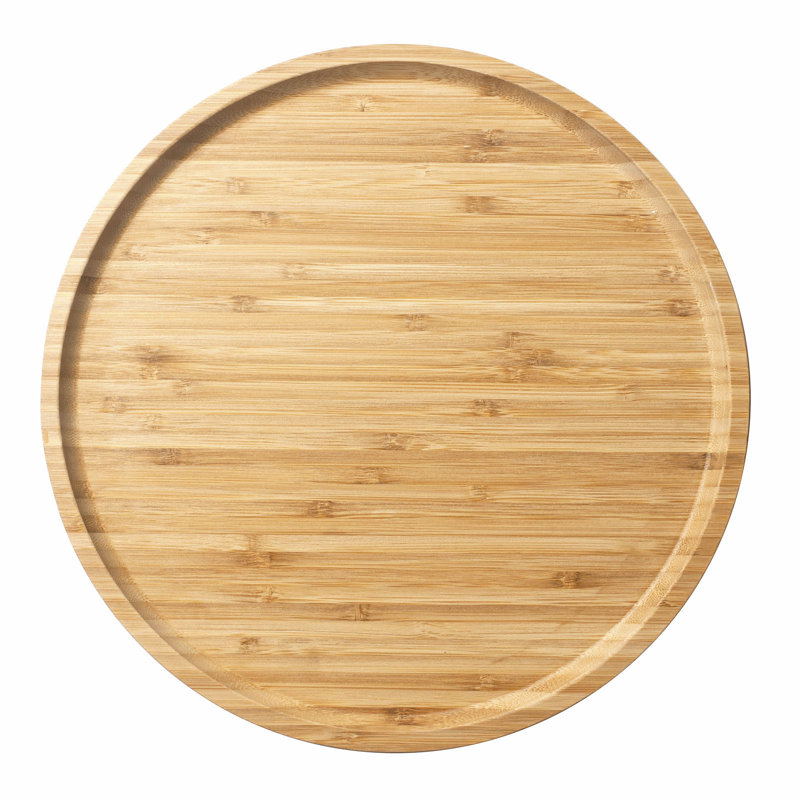 Plateau de service en bambou pour tables de salle à manger, meubles-lavabos et tables de chevet YANGQIHome, 9,8 po