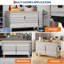Coffre à outils 72 pouces, boîte à outils mobile à 9 tiroirs avec roulettes et verrou, armoire de rangement à roulettes pour atelier de garage, aluminium-1051747306