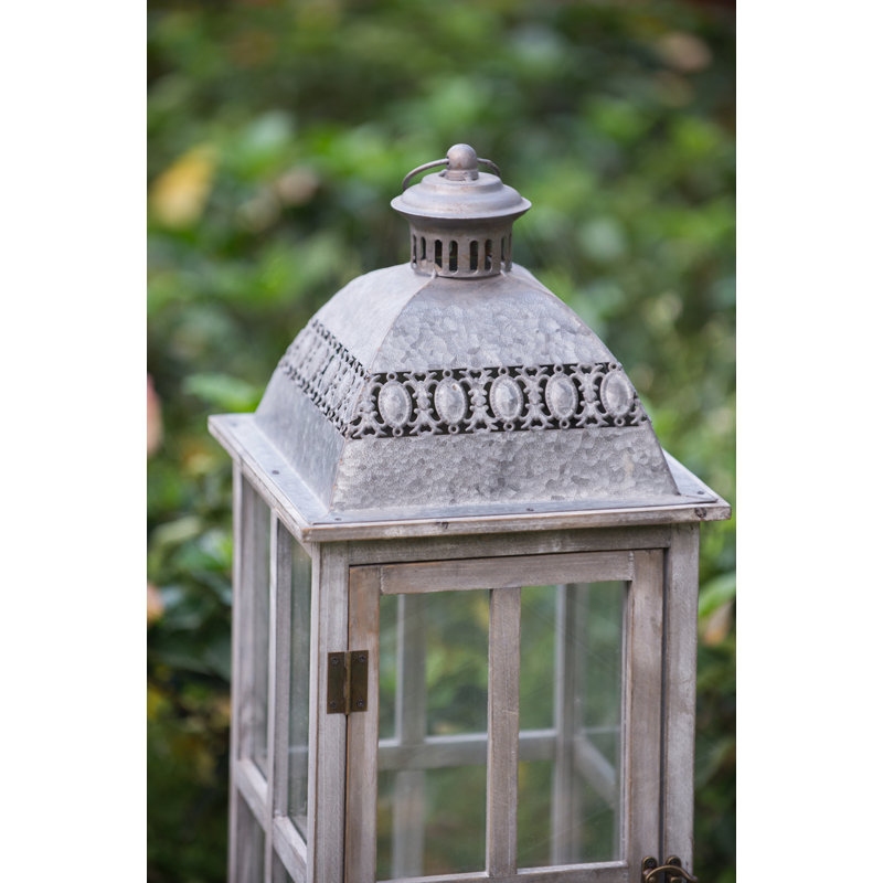 Wooden Candle Lantern Decorative, Hurricane Lantern Holder Decor For Indoor Outdoor