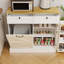 Console en bois avec 2 portes et 2 tiroirs