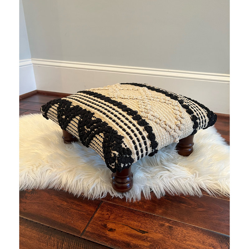 Ahlayla Solid Wood Accent Stool