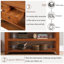 Console en bois de pin massif 48 po, table d'appoint moderne avec 3 tiroirs de rangement et 2 tablettes. Facile à assembler (brun) (ancien SKU: W120290517)-636196738