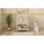 Meuble-lavabo de luxe moderne de 24 po avec lavabo en céramique, meuble de salle de bain avec tablette ouverte et rangement fermé-1693612674