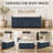 Linen Blend Upholstered Storage Bench-498423901