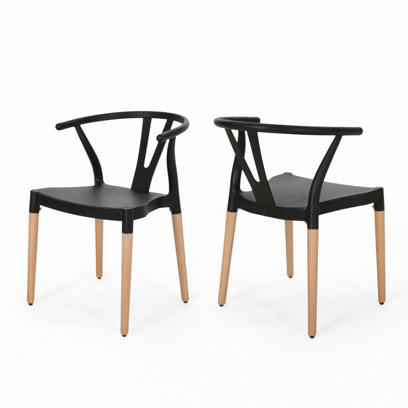 Chaise en plastique, Noir
