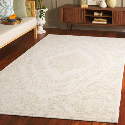 Tapis ivoire / vert clair Ebony 218