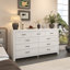 Commode à neuf tiroirs de style rustique-655417052