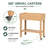 Solid Wood Raised Garden Bed Outdoor Elevated Planter Box