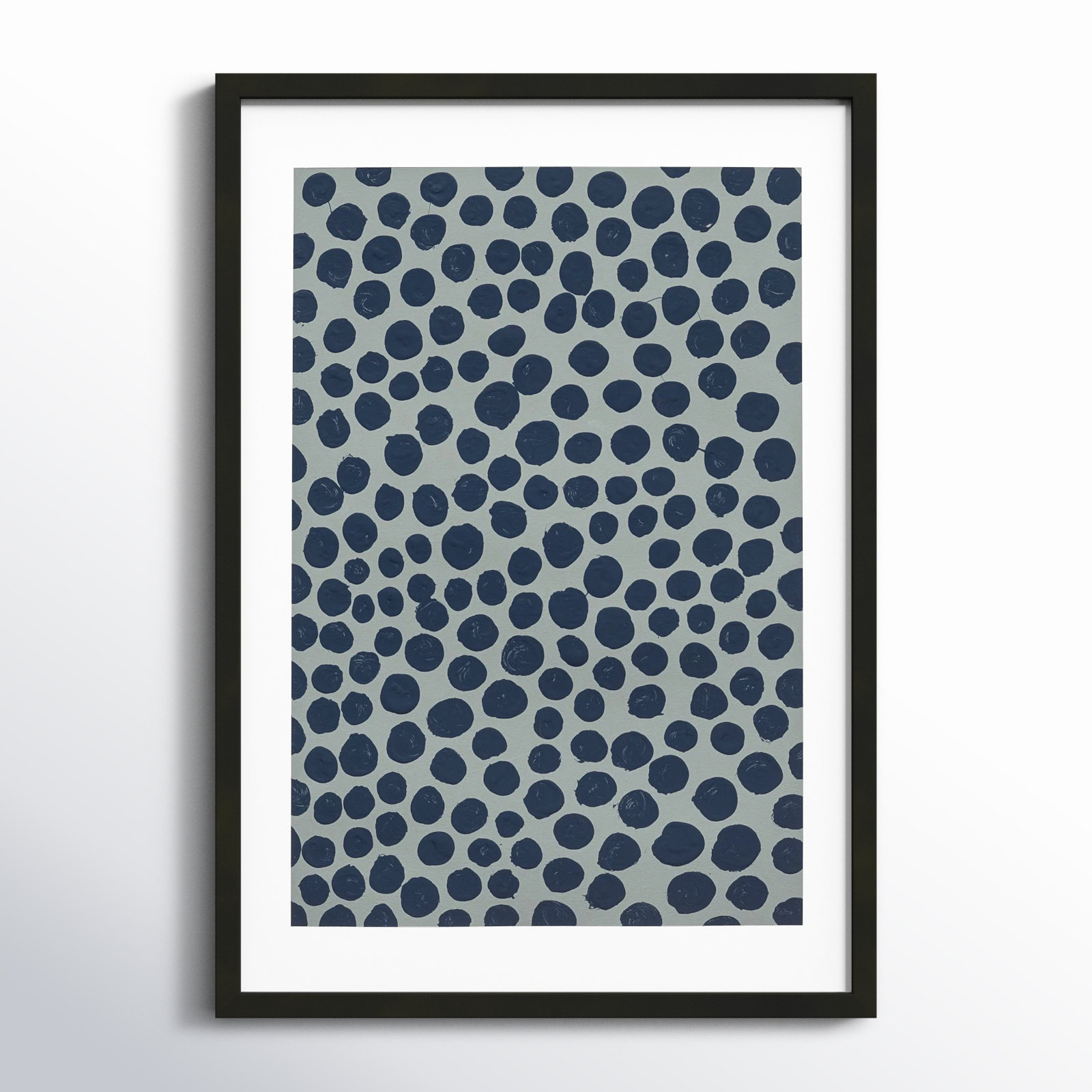 Blackberry On Gray by Michela Sorrentino, Black, 25" H x 17.5" W x 1.25" D