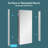 16'' W X 36'' H Wall-mounted Frameless Mirror Cabinet