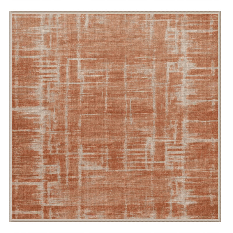 Tapis abstrait lavable à la machine, Carré 4 pi