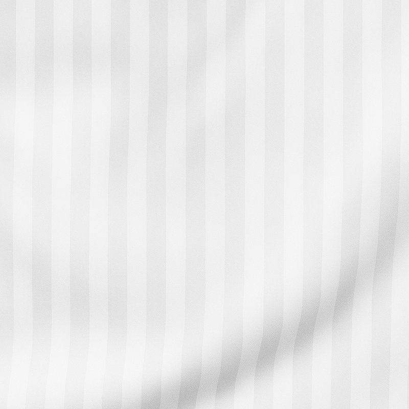 40cm Deep Pocket Microfiber Stripe Fitted Sheet, Single (3'), White