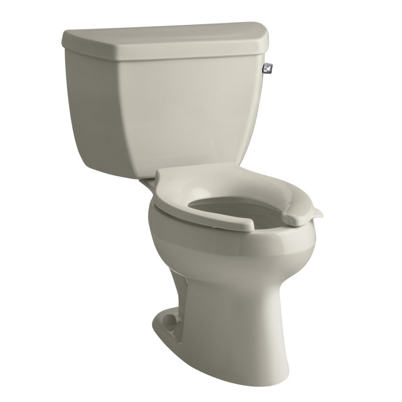 Toilette allongée 2 pièces Wellworth, Banc de sable, Côté droit, Non