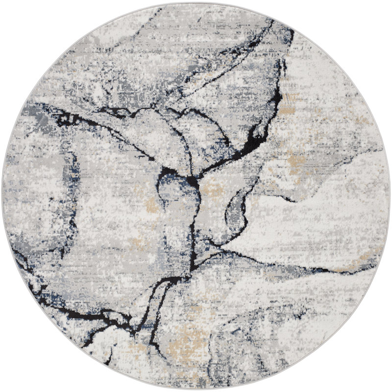 Palig Oriental Area Rug, Round 200 cm