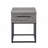 Contemporary Storage End table, Gray