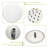 Brushed Nickel Shower Assembly - 10 Inch Round Top & Handheld 2 Heads, 5 Outlet Modes Massage, Bubbly, Rain, Rain&Bubbly, Rain&Massage Wall Mounted, G1/2 Inlet, Us Plumbing Fit For Spray Patterns-125519008