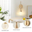 1 - Light Gold LED Crystal Swing Arm Sconce