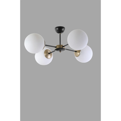Lustre de style scandinave, 23,6 po de diamètre x 9,8 po de hauteur, fabrication 100% métal | Peinture séchée au four avec revêtement en culbutage | Douille E27, 40 W maximum | Finition blanche élégante, parfaite pour les espaces de vie modernes