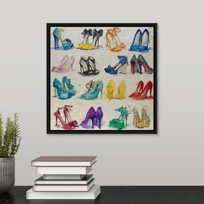 " Closet Of Shoes " by Rikki Drotar Painting Print
