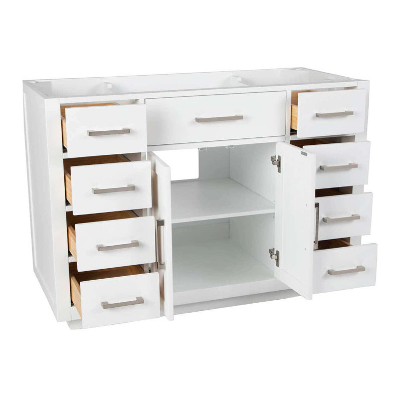 Base de meuble-lavabo simple 47,25 po seulement, Chêne clair
